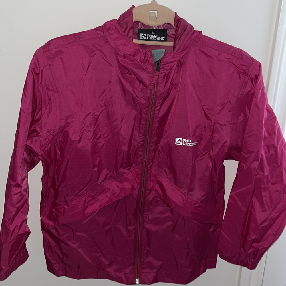 Lightweight Magenta Red Ledge Rain-jacket